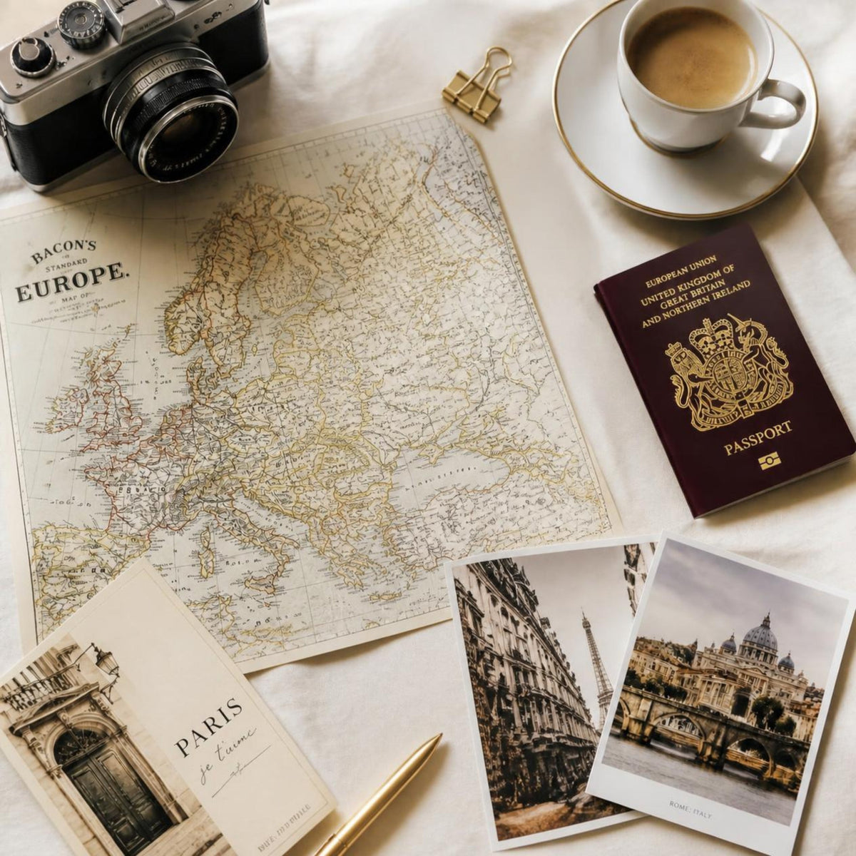 Premium personalised travel photo books inspired by European cities, countries and holiday destinations